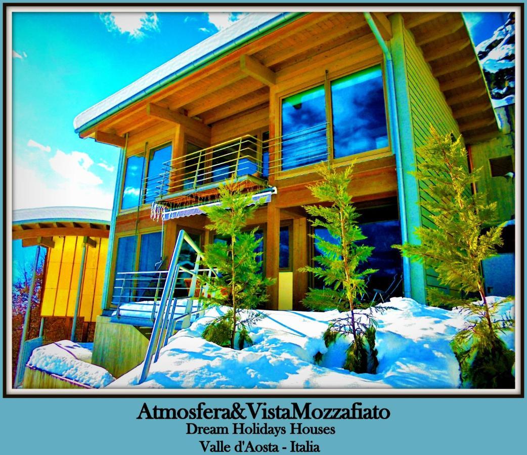 Chalet Con Jacuzzi Vista Montagne Aosta Exteriör bild