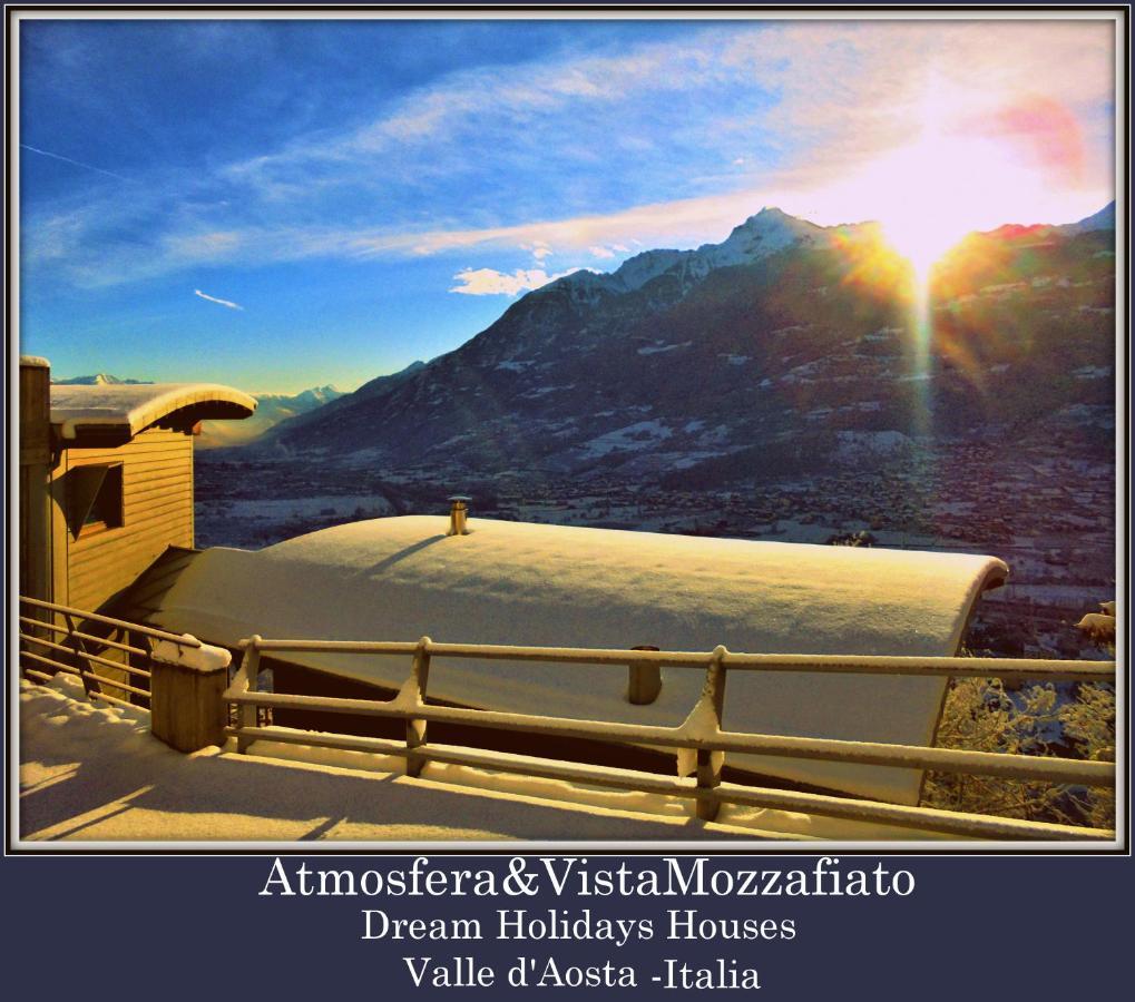Chalet Con Jacuzzi Vista Montagne Aosta Exteriör bild