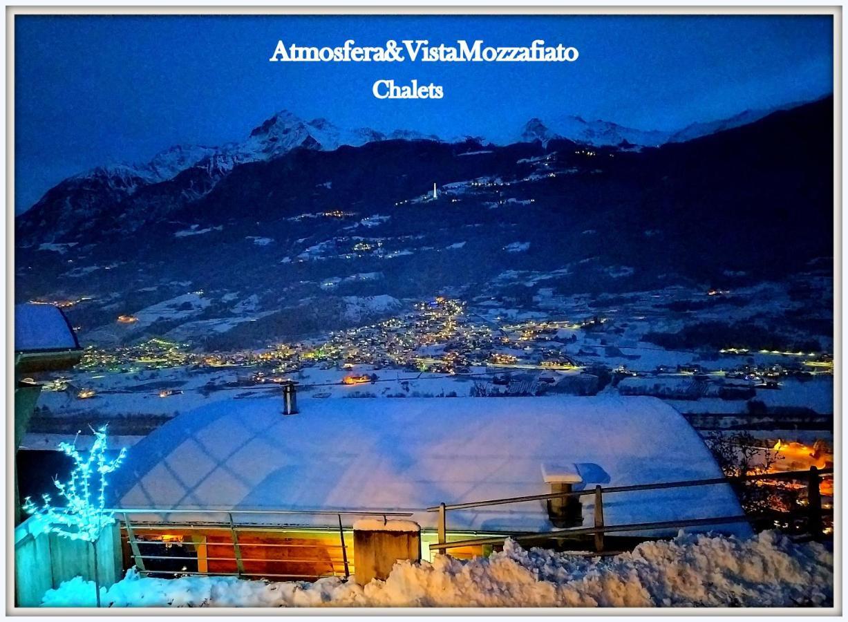 Chalet Con Jacuzzi Vista Montagne Aosta Exteriör bild